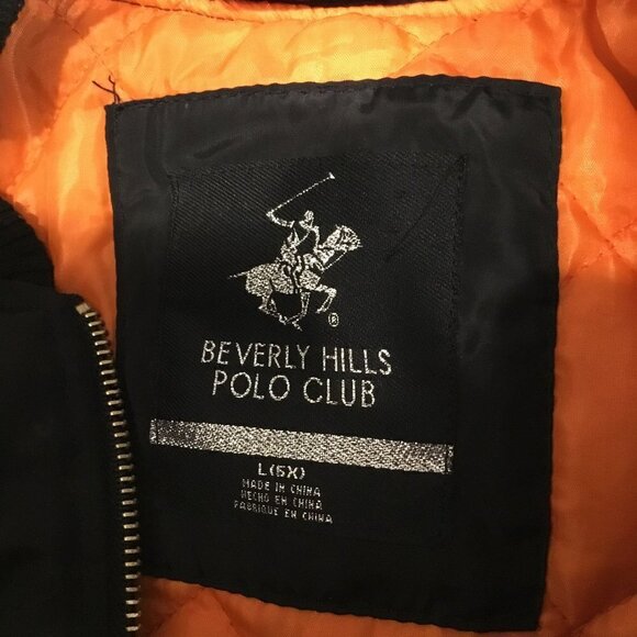 Beverly Hills Polo Club Kids Puffer Jacket Size 6X Black With Quilted Lining - Picture 4 of 8
